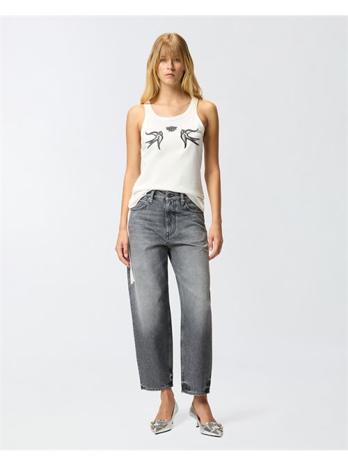 Jeans balloon in denim grigio PINKO | 103857A2RY/PJ9